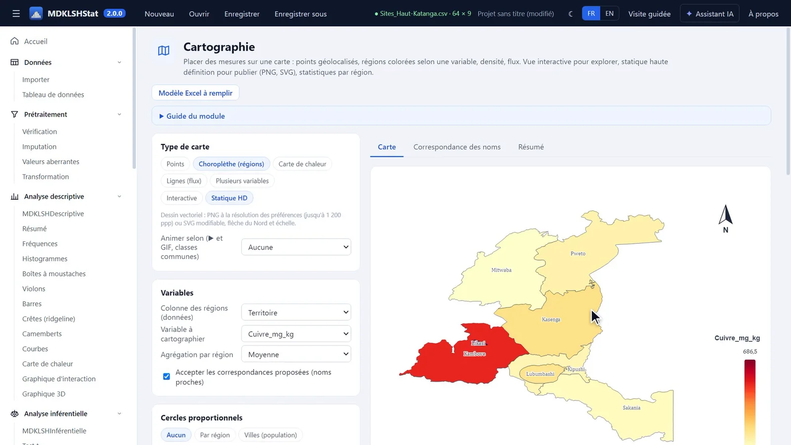 Cartographie par territoire